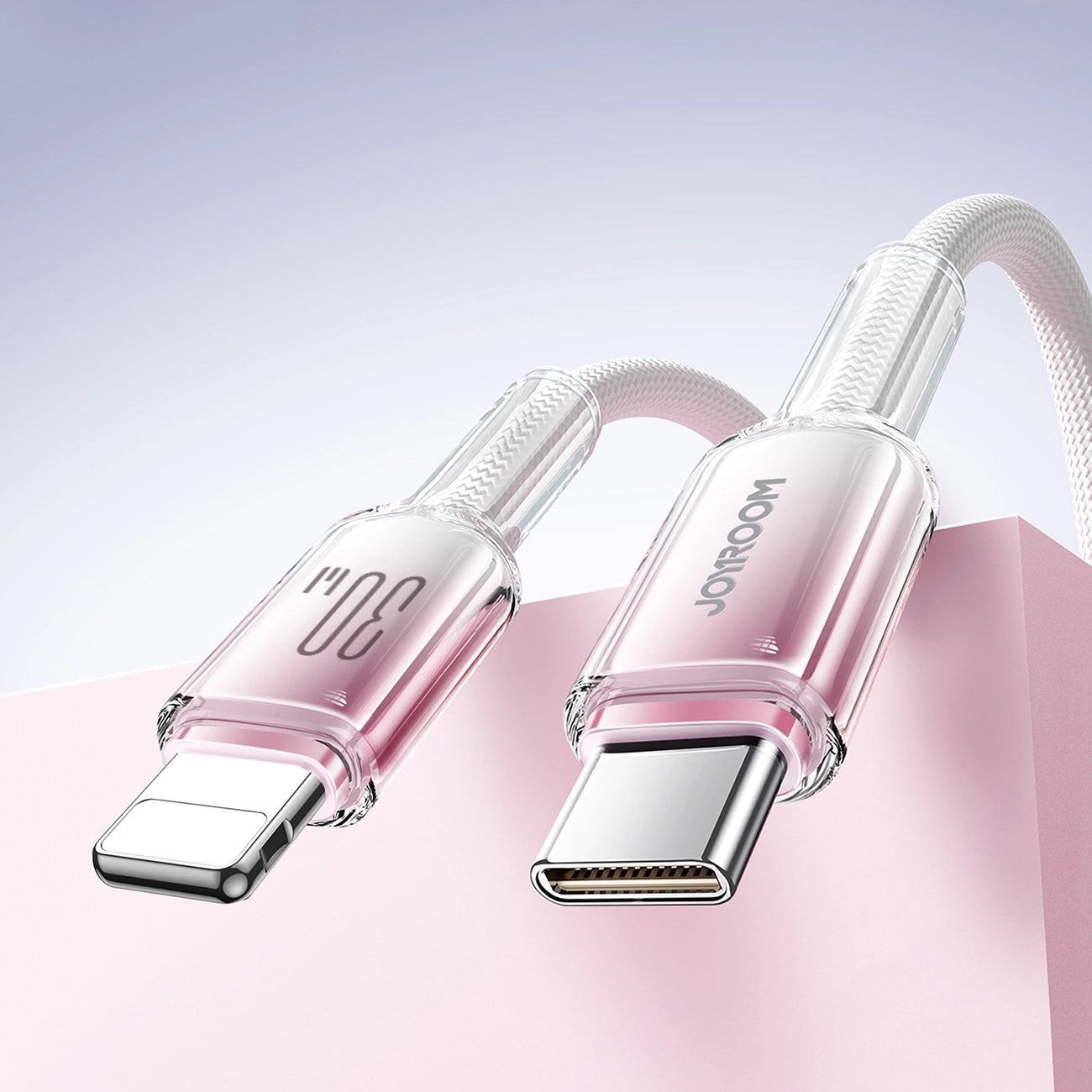 USB-C - Lightning kabl za prenos podataka i punjenje Joyroom S-A42, 30W, 1.2m, Bela