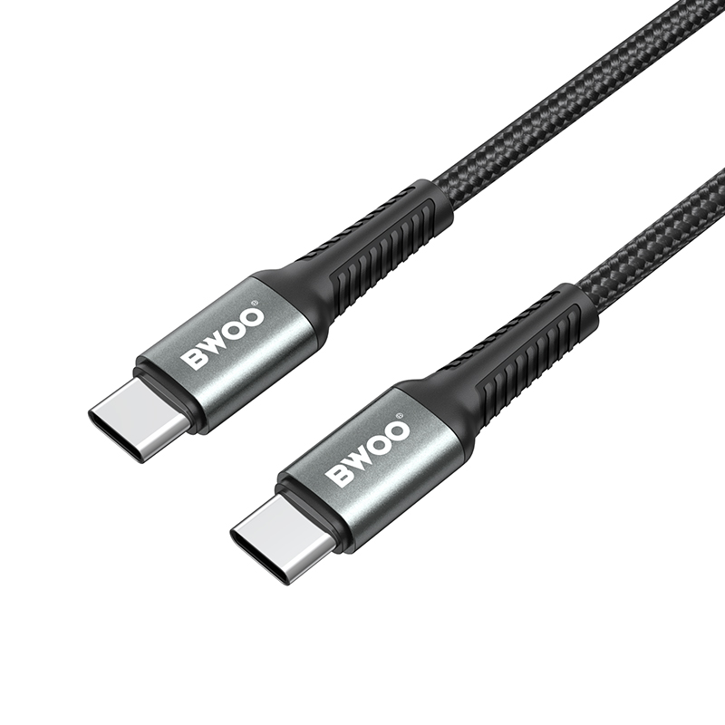 USB-C - USB-C BWOO BO-X288C-C kabl za prenos podataka i punjenje, 60W, 1m, Crna