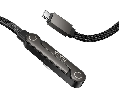 USB-C - USB-C HOCO U150 Exquisite kabl za prenos podataka i punjenje, 60W, 1.2m, Crna