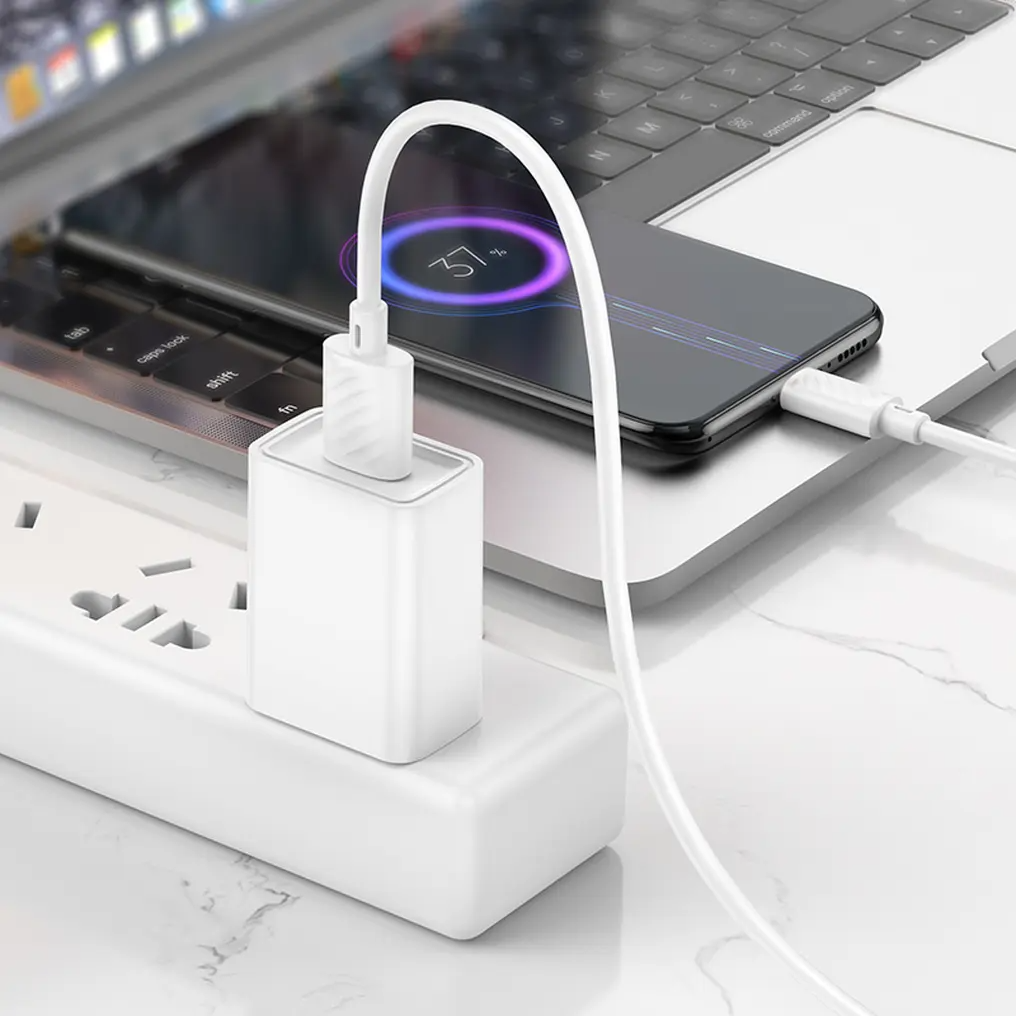 Kabl za prenos podataka i punjenje USB-A - microUSB HOCO X88, 18W, 2m, Bela