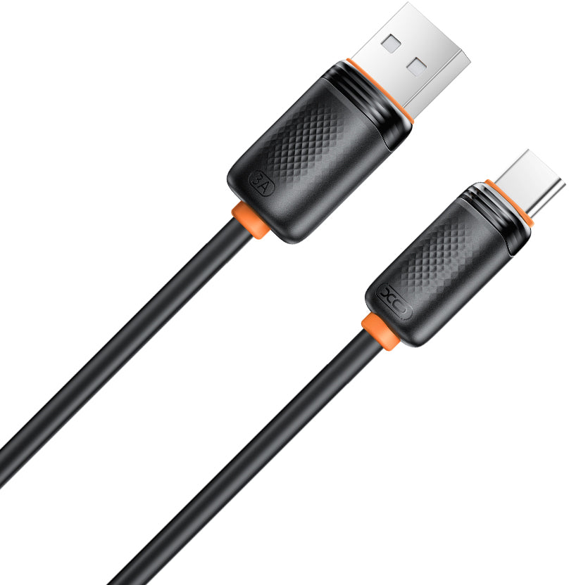 Kabl za prenos podataka i punjenje USB-A - USB-C XO Design NB302, 18W, 1m, Crni