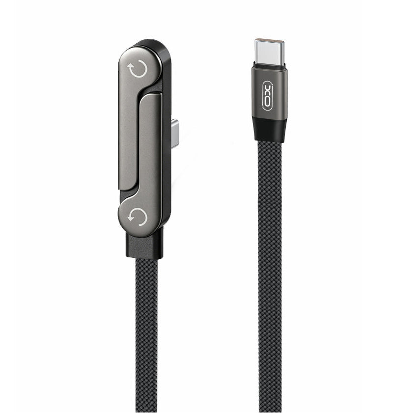Kabl za prenos podataka i punjenje USB-C - USB-C XO Design NB-Q311, 240W, 1.5m, Crna