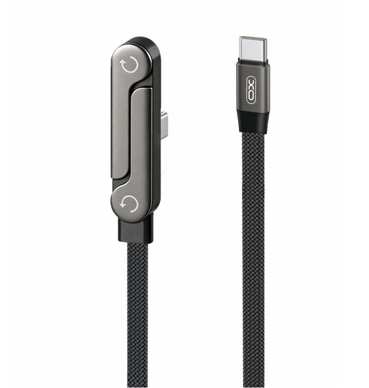 Kabl za prenos podataka i punjenje USB-C - USB-C XO Design NB-Q311, 240W, 1.5m, Crna
