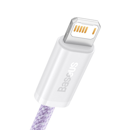 Kabl za prenos podataka i punjenje USB-A - Lightning Baseus Dynamic Series, 18W, 2m, Ljubičasti CALD000505