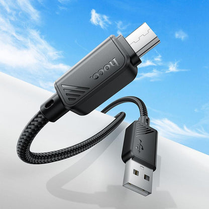 Kabl za prenos podataka i punjenje USB-A - microUSB HOCO X113, 18W, 1m, Crni