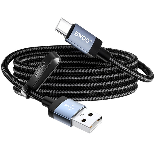 Kabl za prenos podataka i punjenje USB-A - USB-C BWOO BO-X401C, 18W, 1m, Crna