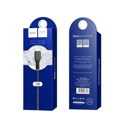 Kabl za podatke i punjenje USB-A - Lightning HOCO Flash X20, 18W, 1m, Crni