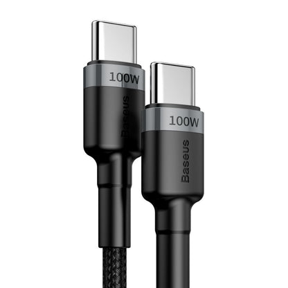 USB-C Data and Charging Cable - USB-C Baseus Cafule, 100W, 2m, Gray CATKLF-ALG1