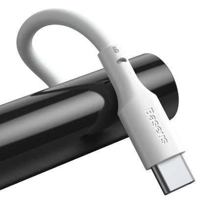 Kabel za Prijenos Podataka i Punjenje USB-A - USB-C Baseus, 40W, 1.5m, Set 2 komada, Bijela TZCATZJ-02