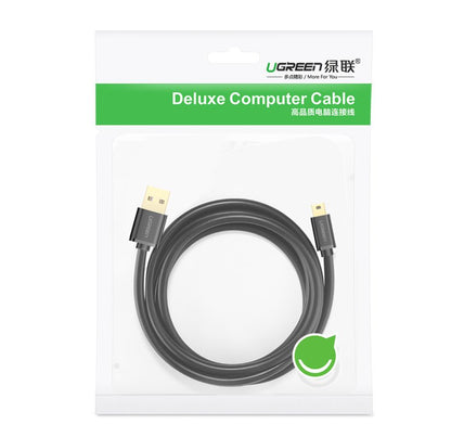 Kabl za Prenos Podataka i Punjenje USB-A - miniUSB UGREEN US132, 2m, Crni