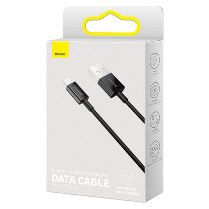 Kabel za Prijenos Podataka i Punjenje USB-A - microUSB Baseus Superior Series, 18W, 1m, Crni CAMYS-01
