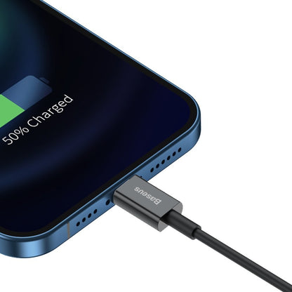 Kabel za Prijenos Podataka i Punjenje USB-A - Lightning Baseus Superior Series, 20W, 1m, Crni CALYS-A01
