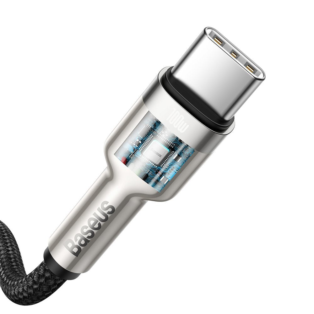 Kabl za prenos podataka i punjenje USB-C - USB-C Baseus Cafule, 100W, 2m, Crni CATJK-D01