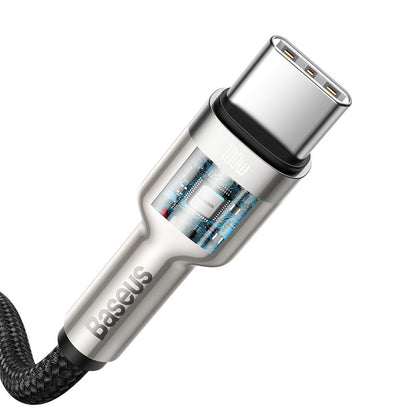 Kabl za prenos podataka i punjenje USB-C - USB-C Baseus Cafule, 100W, 2m, Crni CATJK-D01