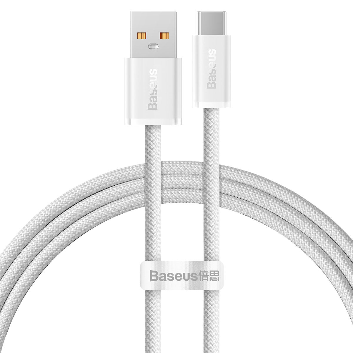 Kabl za prenos podataka i punjenje USB-A - USB-C Baseus Dynamic Series, 100W, 1m, Beli CALD000602