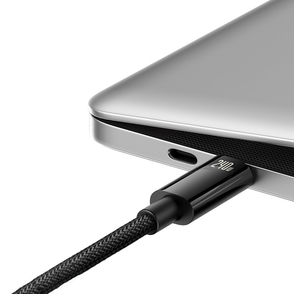 USB-C Data and Charging Cable - USB-C Baseus Tungsten Gold, 240W, 3m, Black CAWJ040201