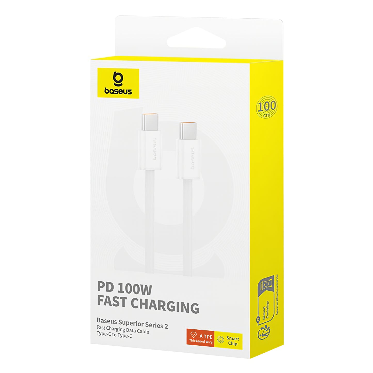 USB-C Data and Charging Cable - USB-C Baseus Superior Series 2, 100W, 1m, White P10365200211-03 