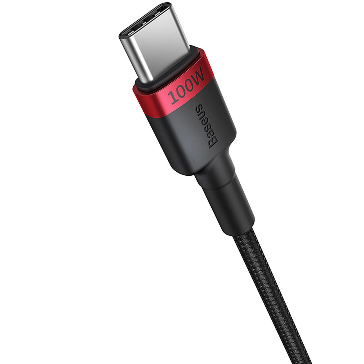 USB-C Data and Charging Cable USB-C - USB-C Baseus Cafule, 100W, 2m, Red, Set 2 pieces