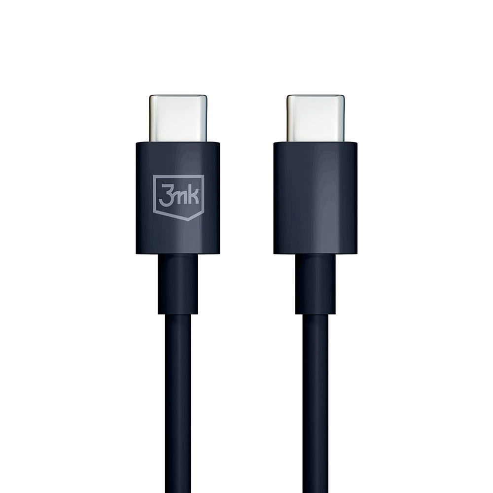 Kabl za prenos podataka i punjenje USB-C - USB-C 3MK Hyper, 100W, 1.2m, Crni