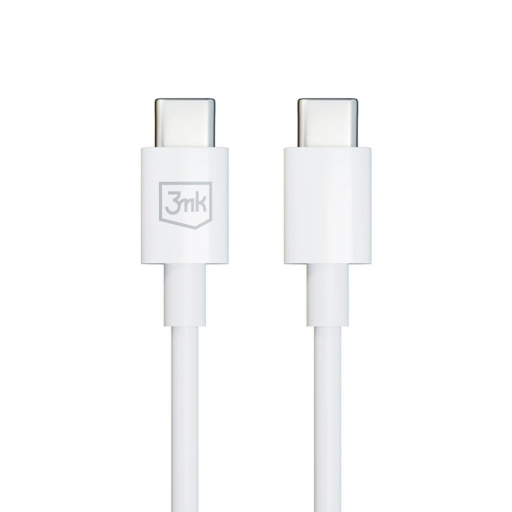 Kabel za Prijenos Podataka i Punjenje USB-C - USB-C 3MK Hyper, 100W, 1.2m, Bijeli