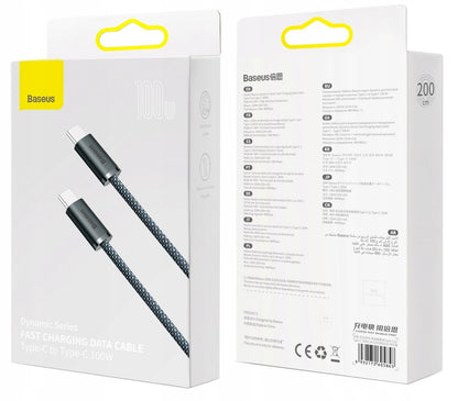USB-C Data and Charging Cable - USB-C Baseus Dynamic Series, 100W, 2m, Grey CALD000316 