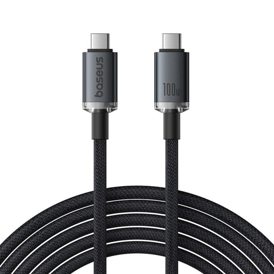 Kabl za Prenos Podataka i Punjenje USB-C - USB-C Baseus Crystal Shine Series, 100W, 20Gbps, 1.5m, Crni P10318204111-00