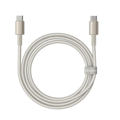 Kabl za Podatke i Punjenje USB-C - USB-C Baseus Tungsten Gold, 100W, 1m, Zlatni P10319800G21-00