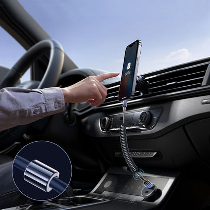 Kabl za podatke i punjenje USB-A - USB-C Joyroom S-A43 Crystal, 60W, 1.5m, Crni