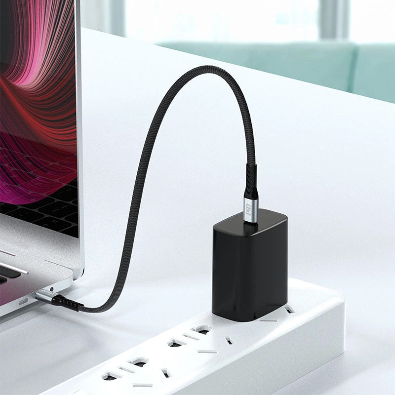 Kabl za podatke i punjenje USB-C - USB-C Dudao L10C, 100W, 0.23m, Crni