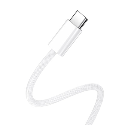 Kabl za prenos podataka i punjenje USB-C - USB-C BWOO BO-X284, 60W, 1m, Bela