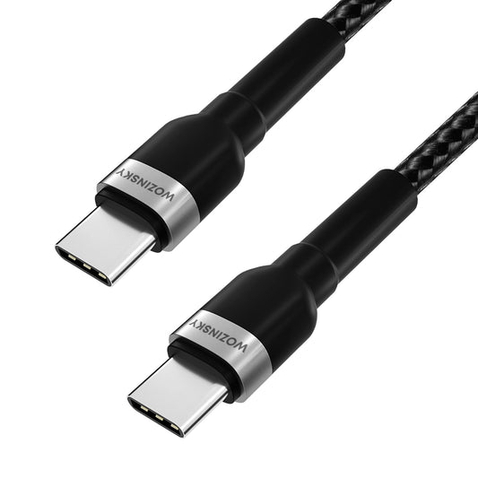 Kabl za prenos podataka i punjenje USB-C - USB-C WZK WNBCC1, 65W, 1m, Crni