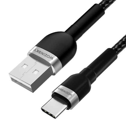 Kabl za Prenos Podataka i Punjenje USB-A - USB-C WZK WNBAC1, 20W, 1m, Crni