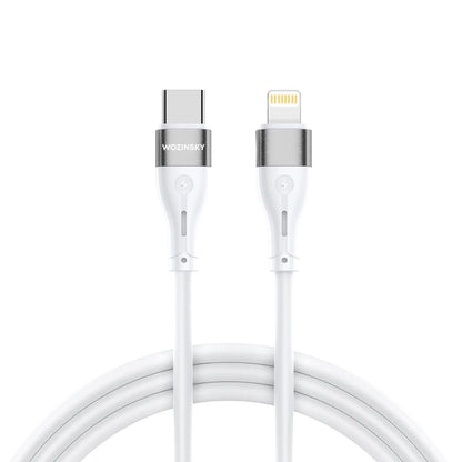 Kabl za podatke i punjenje USB-C - Lightning WZK WSTCL1, 27W, 1m, Beli