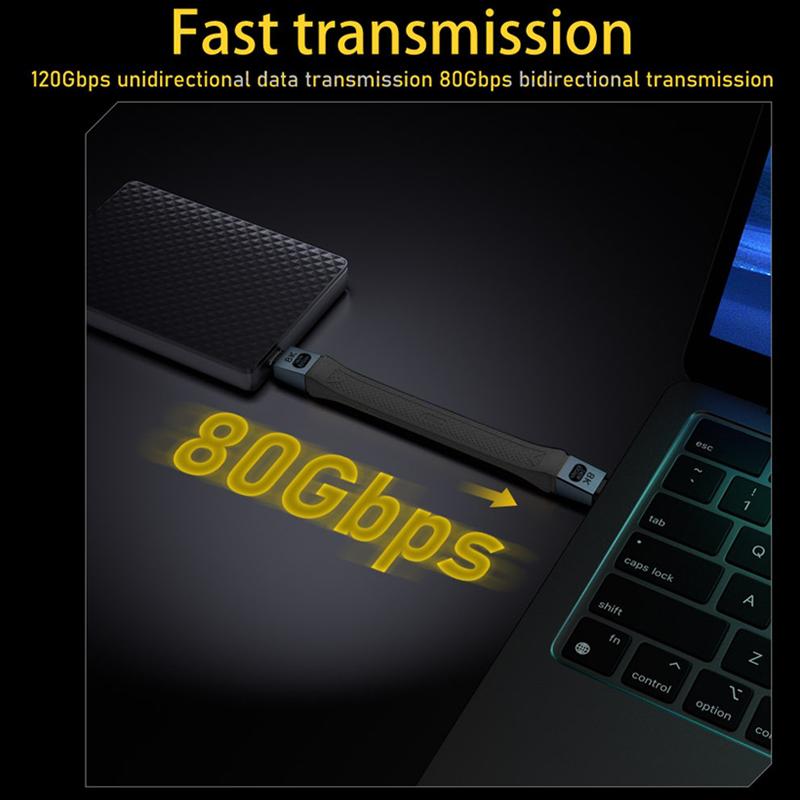 Kabl za prenos podataka i punjenje USB-C - USB-C OEM 8K Video, 240W, 0.13m, Crni