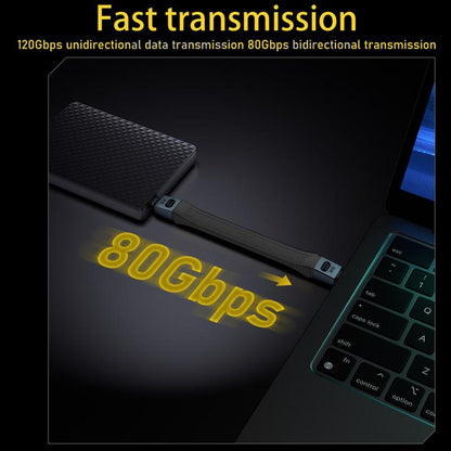 Kabl za prenos podataka i punjenje USB-C - USB-C OEM 8K Video, 240W, 0.13m, Crni