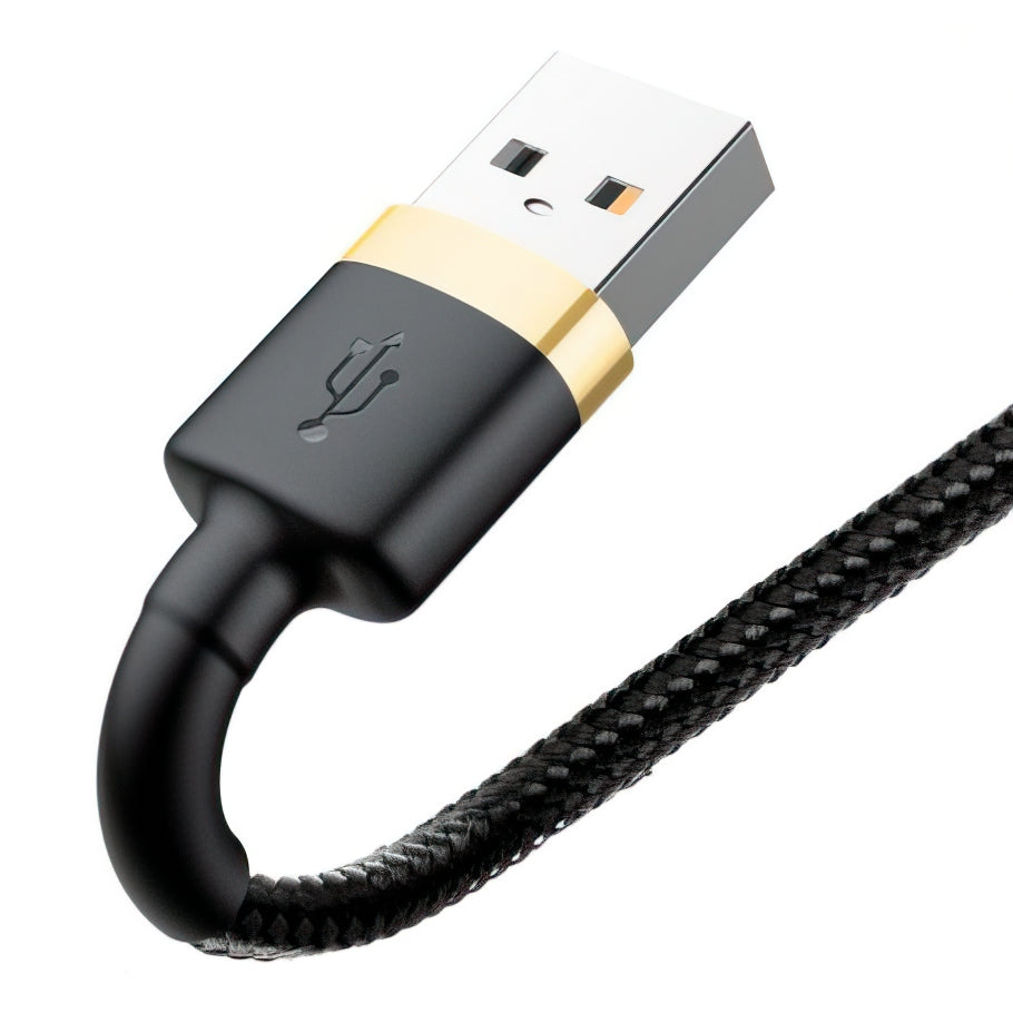 Kabl za podatke i punjenje USB-A - Lightning Baseus Cafule, 18W, 3m, Zlatni CALKLF-RV1