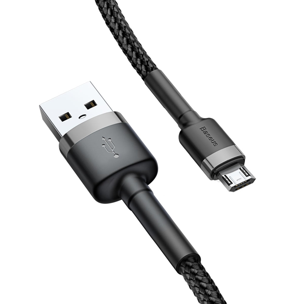 Kabl za podatke i punjenje USB-A - microUSB Baseus Cafule, 18W, 2m, Sivi CAMKLF-CG1