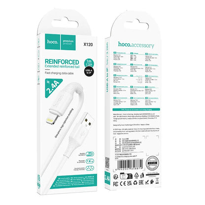 Kabl za podatke i punjenje USB-C - Lightning HOCO X120, 20W, 1m, Bela