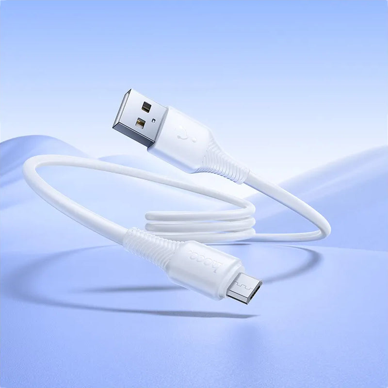 Kabl za podatke i punjenje USB-A - microUSB HOCO X120, 18W, 1m, Bela