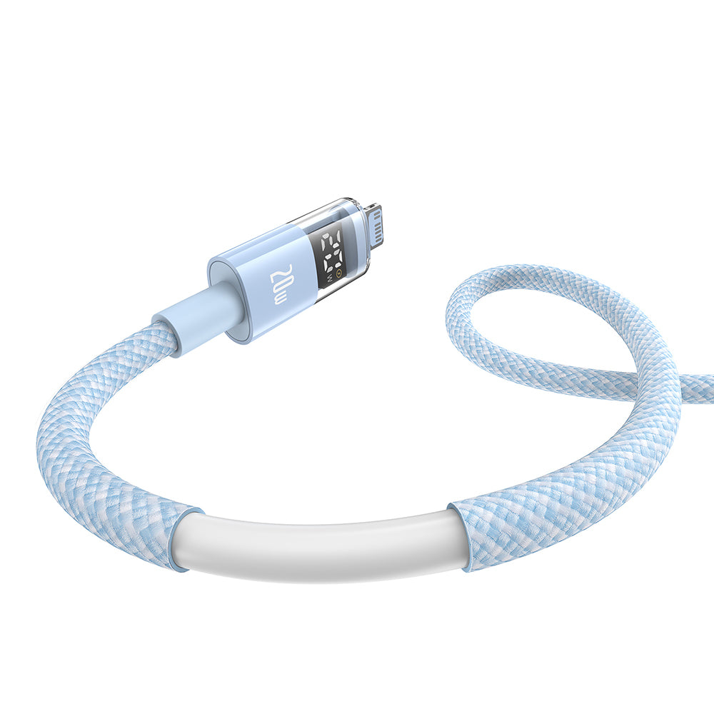 Kabl za prenos podataka i punjenje USB-C - Lightning Baseus Display 2, 20W, 1m, Plavi P10382703311-00