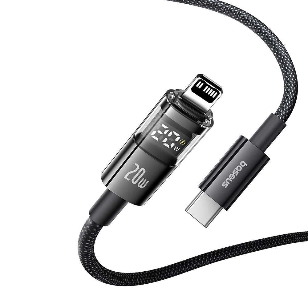 Kabl za podatke i punjenje USB-C - Lightning Baseus Display 2, 20W, 2m, Crni P10382703121-01