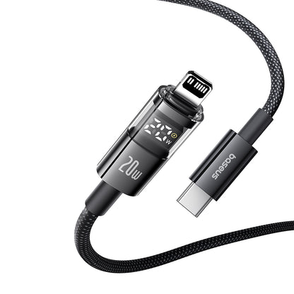 Kabl za podatke i punjenje USB-C - Lightning Baseus Display 2, 20W, 2m, Crni P10382703121-01