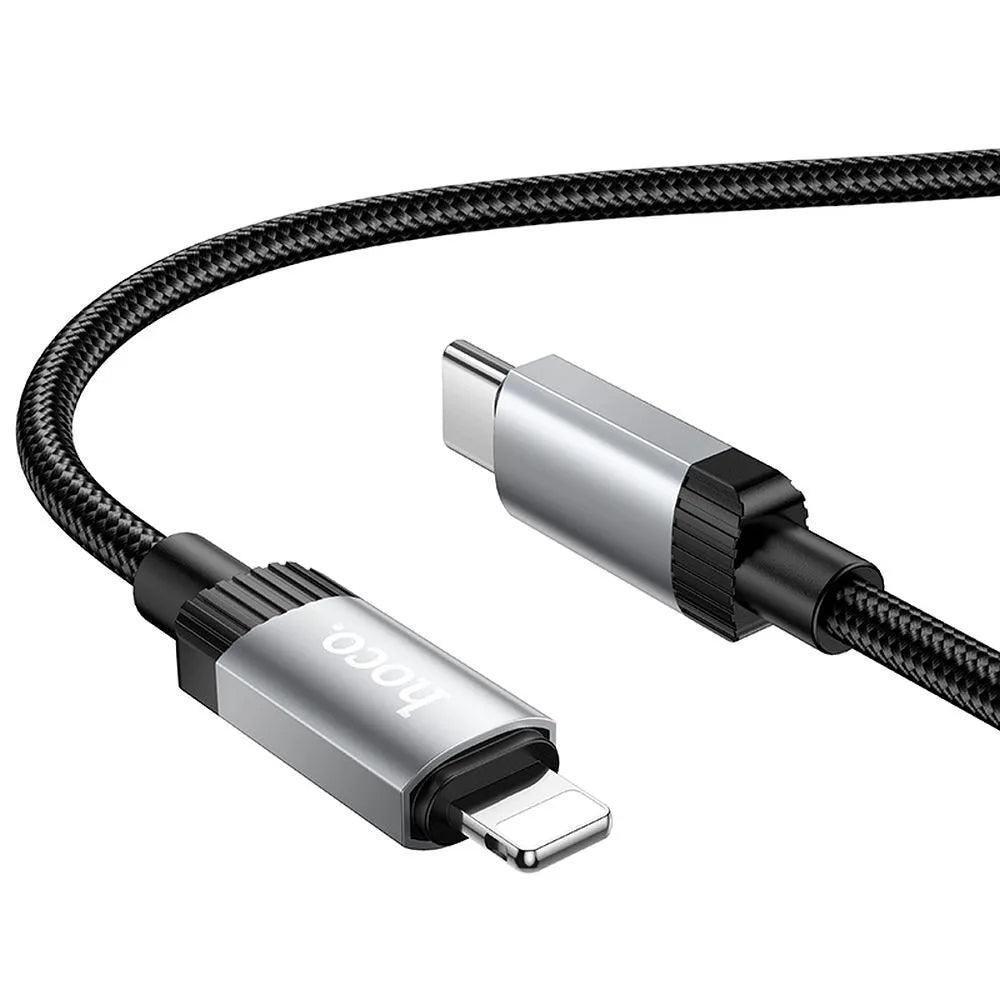 USB-C - Lightning HOCO X117 kabl za prenos podataka i punjenje, 27W, 1m, Crni