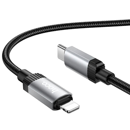 USB-C - Lightning HOCO X117 kabl za prenos podataka i punjenje, 27W, 1m, Crni