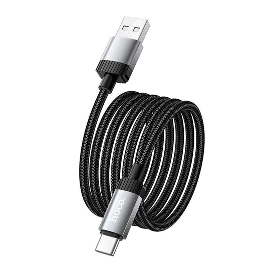 Kabl za podatke i punjenje USB-A - USB-C HOCO X117, 60W, 1m, Crni