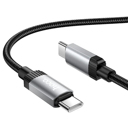 Kabl za prenos podataka i punjenje USB-C - USB-C HOCO X117, 60W, 1m, Crni