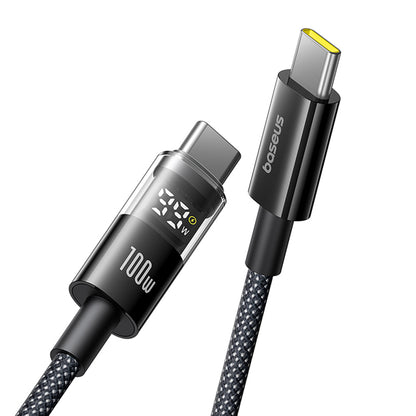Kabl za prenos podataka i punjenje USB-C - USB-C Baseus Display 2, 100W, 1m, Crni P10382702121-00