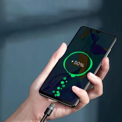 Kabl za prenos podataka i punjenje USB-C - USB-C Baseus Cafule, 100W, 2m, Sivi CATKLF-BLG1