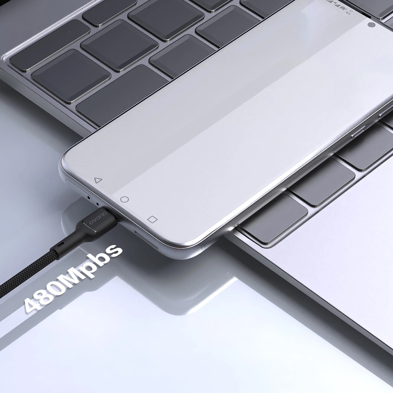 Kabl za podatke i punjenje USB-A - USB-C Dudao L9T, 100W, 1m, Crni