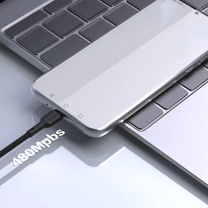 Kabl za podatke i punjenje USB-A - USB-C Dudao L9T, 100W, 1m, Crni